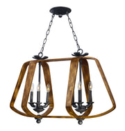 Maxim 20927BWIO Road House 6 Light Chandelier | Barn Wood / Iron Ore