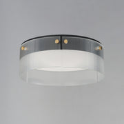 Maxim 21190CRBKNAB Spectre 16" Flush Mount | Black / Natural Aged Brass