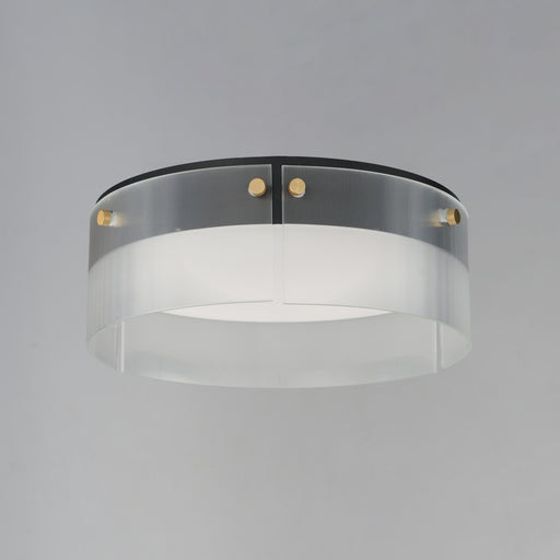 Maxim 21190CRBKNAB Spectre 16" Flush Mount | Black / Natural Aged Brass