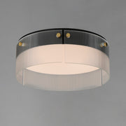 Maxim 21190CRBKNAB Spectre 16" Flush Mount | Black / Natural Aged Brass