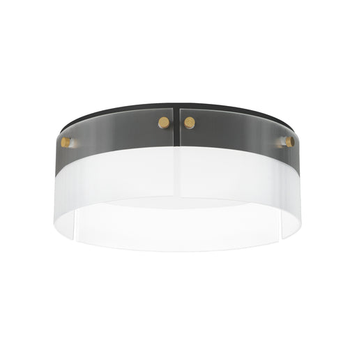 Maxim 21190CRBKNAB Spectre 16" Flush Mount | Black / Natural Aged Brass