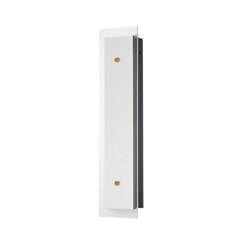 Maxim 21192CRBKNAB Spectre 24" Wall Sconce | Black / Natural Aged Brass