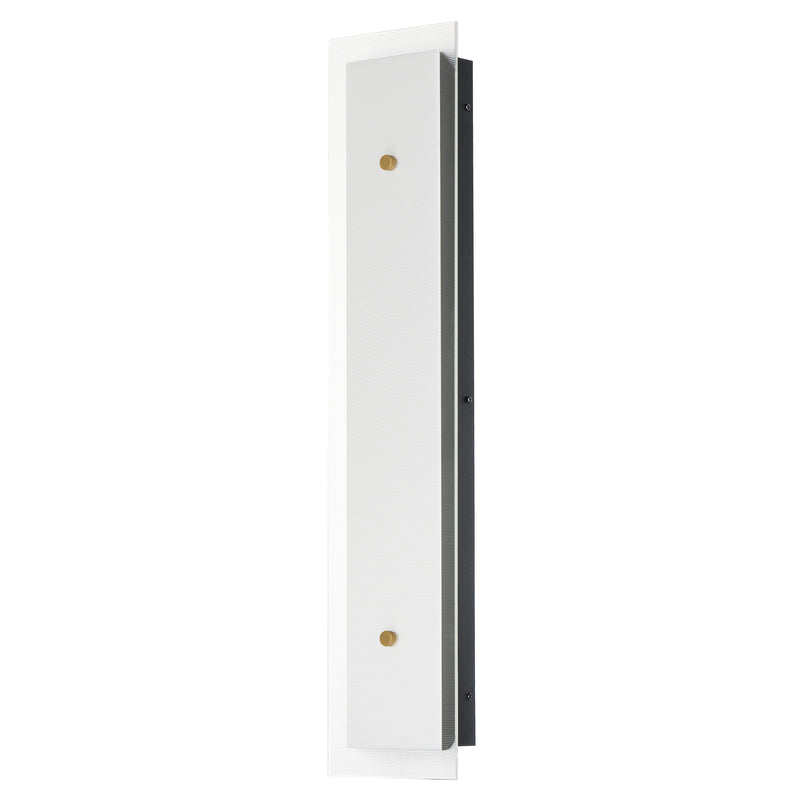 Maxim 21193CRBKNAB Spectre 30" Wall Sconce | Black / Natural Aged Brass