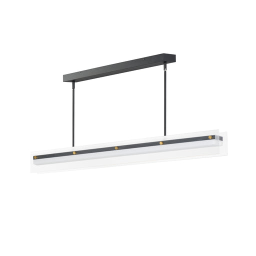 Maxim 21194CRBKNAB Spectre 48" Linear Pendant | Black / Natural Aged Brass
