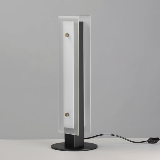 Maxim 21197CRBKNAB Spectre 20" Table Lamp | Black / Natural Aged Brass