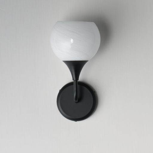 Maxim 21221MRBK Neve 1 Light Wall Scone | Black