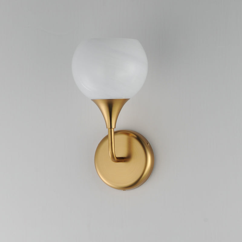 Maxim 21221MRNAB Neve 1 Light Wall Scone | Natural Aged Brass