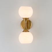Maxim 21222MRNAB Neve 2 Light Wall Sconce | Natural Aged Brass