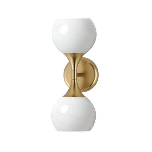 Maxim 21222MRNAB Neve 2 Light Wall Sconce | Natural Aged Brass
