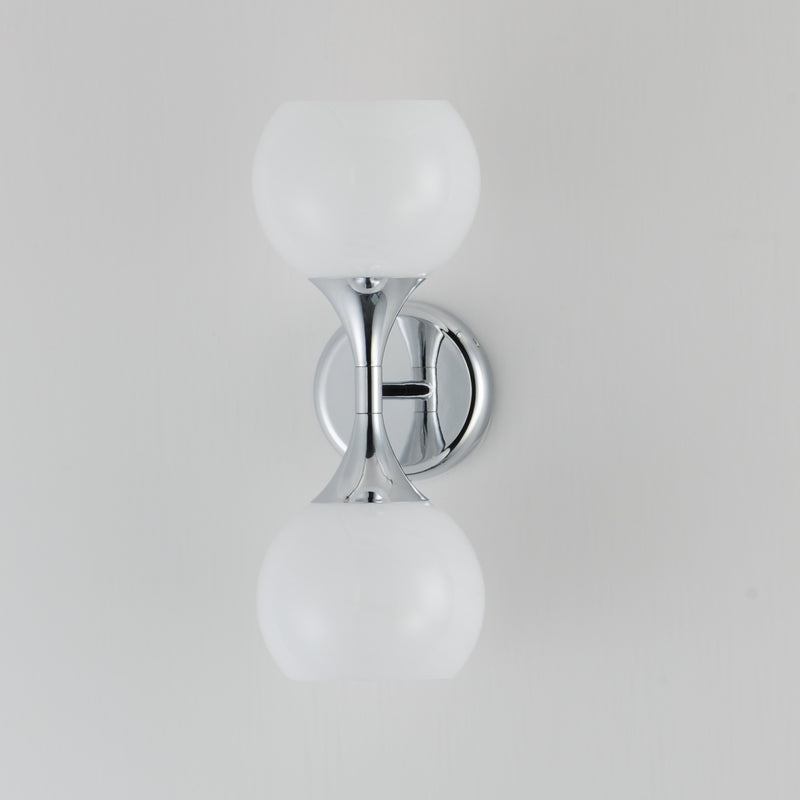 Maxim 21222MRPC Neve 2 Light Wall Sconce | Polished Chrome