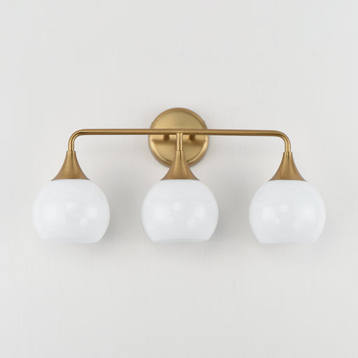 Maxim 21223MRNAB Neve 3 Light Bath Vanity | Natural Aged Brass