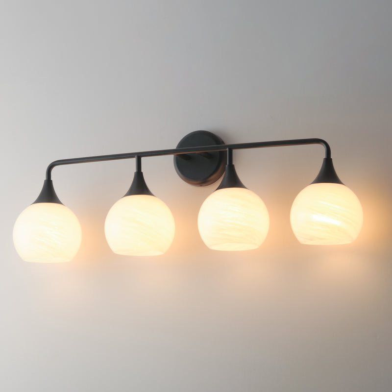 Maxim 21224MRBK Neve 4 Light Bath Vanity | Black