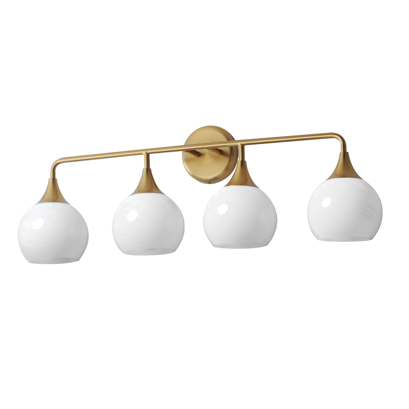 Maxim 21224MRNAB Neve 4 Light Bath Vanity | Natural Aged Brass