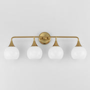 Maxim 21224MRNAB Neve 4 Light Bath Vanity | Natural Aged Brass
