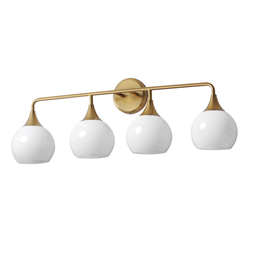 Maxim 21224MRNAB Neve 4 Light Bath Vanity | Natural Aged Brass
