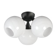 Maxim 21225MRBK Neve 3 Light Semi Flush | Black