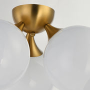 Maxim 21225MRNAB Neve 3 Light Semi Flush | Natural Aged Brass
