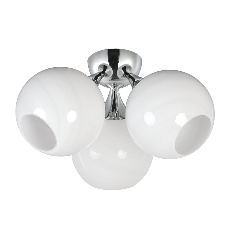 Maxim 21225MRPC Neve 3 Light Semi Flush | Polished Chrome