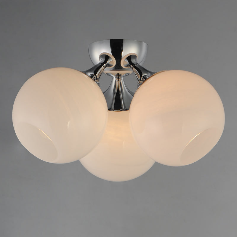 Maxim 21225MRPC Neve 3 Light Semi Flush | Polished Chrome