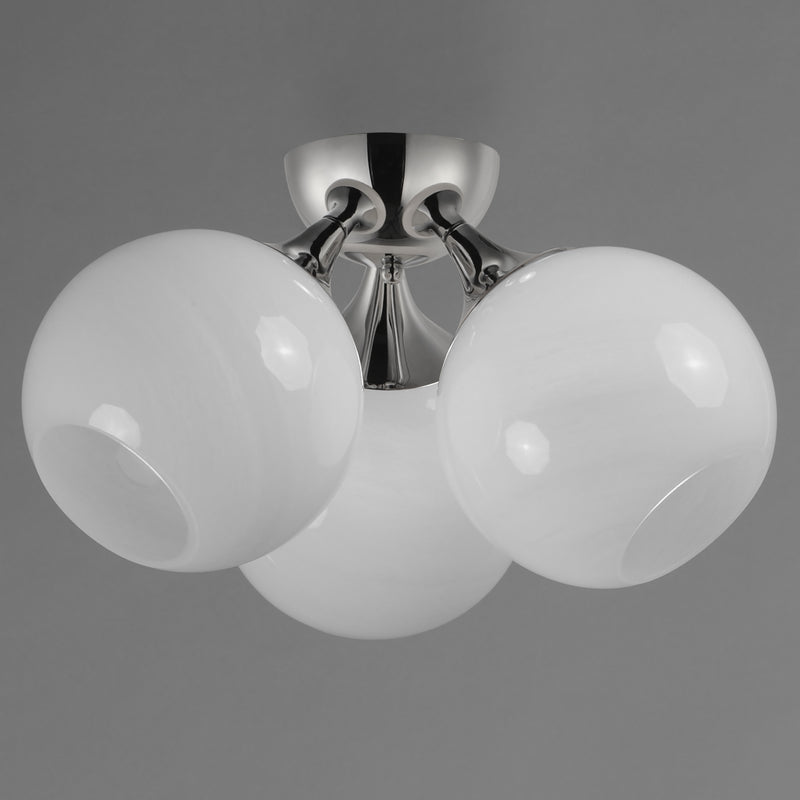 Maxim 21225MRPC Neve 3 Light Semi Flush | Polished Chrome
