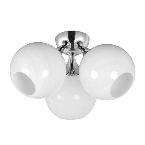 Maxim 21225MRPC Neve 3 Light Semi Flush | Polished Chrome