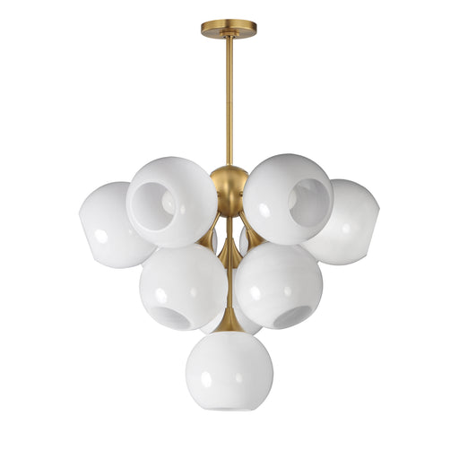 Maxim 21228MRNAB Neve 10 Light Pendant | Natural Aged Brass