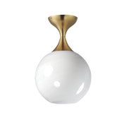 Maxim 21229MRNAB Neve Flush Mount | Natural Aged Brass
