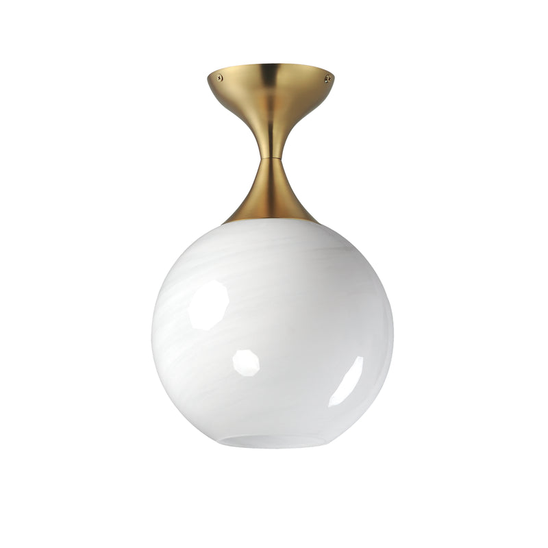 Maxim 21229MRNAB Neve Flush Mount | Natural Aged Brass