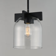 Maxim 21230CLBK Scoop 1 Light Pendant/Flush Mount | Black
