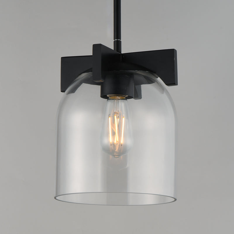 Maxim 21230CLBK Scoop 1 Light Pendant/Flush Mount | Black