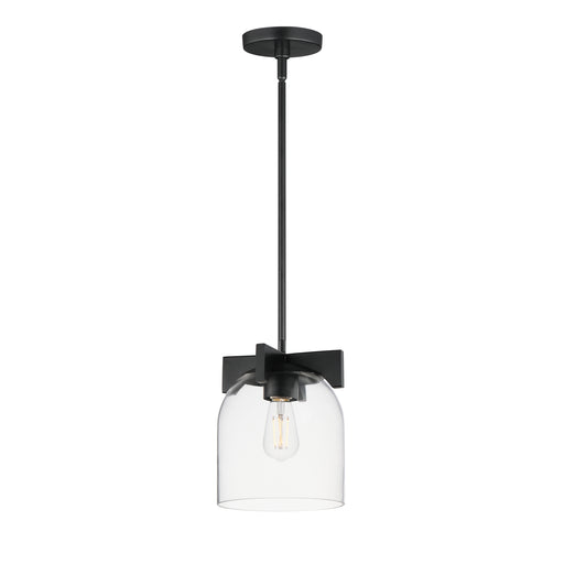 Maxim 21230CLBK Scoop 1 Light Pendant/Flush Mount | Black