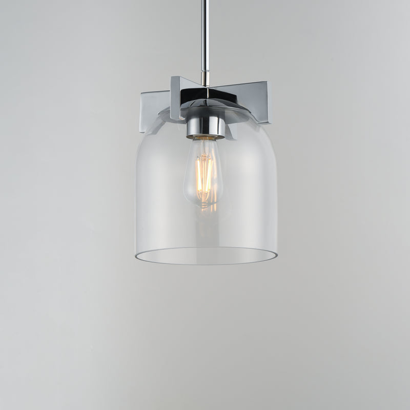 Maxim 21230CLPC Scoop 1 Light Pendant/Flush Mount | Polished Chrome