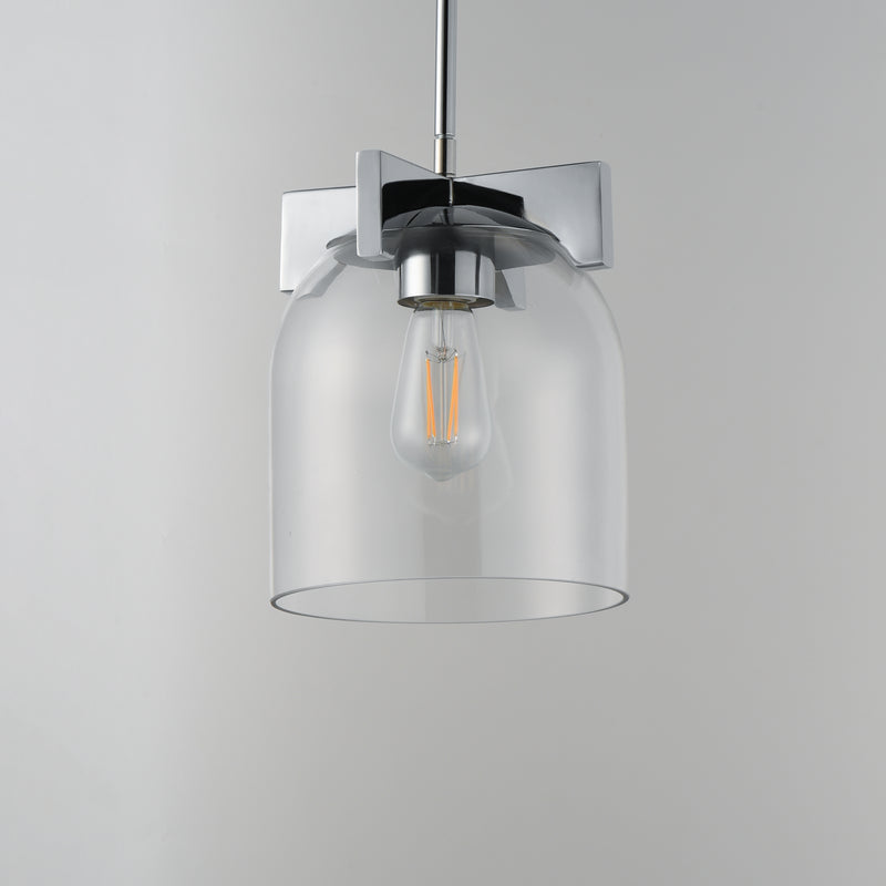 Maxim 21230CLPC Scoop 1 Light Pendant/Flush Mount | Polished Chrome