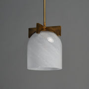 Maxim 21230MRNAB Scoop 1 Light Pendant/Flush Mount | Natural Aged Brass