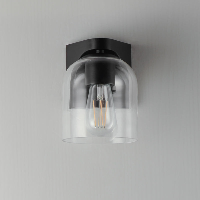 Maxim 21231CLBK Scoop 1 Light Bath Vanity | Black