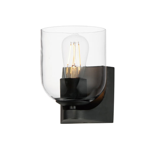 Maxim 21231CLBK Scoop 1 Light Bath Vanity | Black