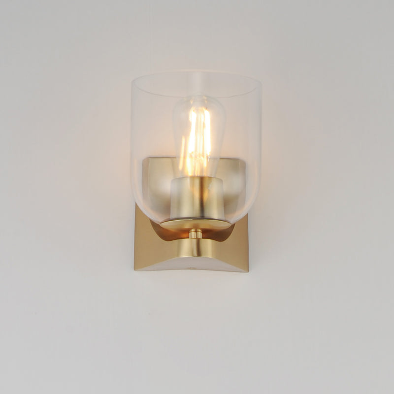 Maxim 21231CLNAB Scoop 1 Light Bath Vanity | Natural Aged Brass