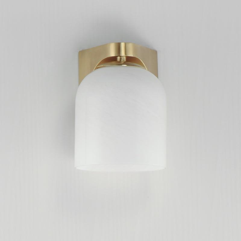 Maxim 21231MRNAB Scoop 1 Light Bath Vanity | Natural Aged Brass