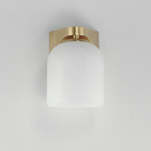 Maxim 21231MRNAB Scoop 1 Light Bath Vanity | Natural Aged Brass