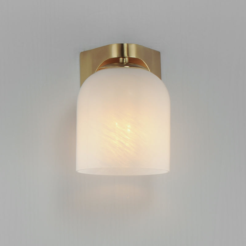 Maxim 21231MRNAB Scoop 1 Light Bath Vanity | Natural Aged Brass