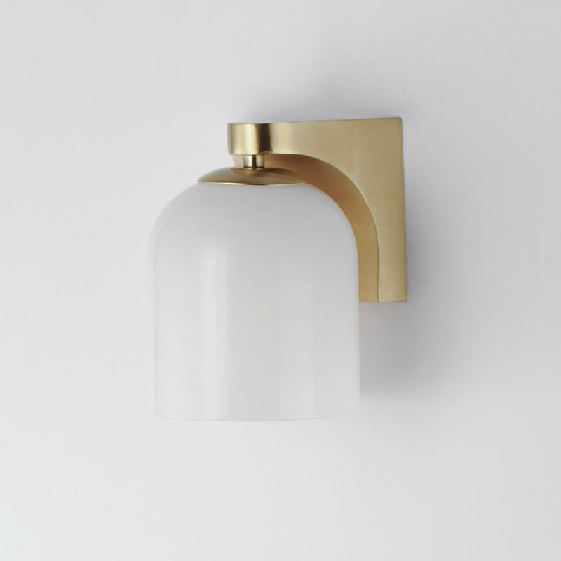 Maxim 21231MRNAB Scoop 1 Light Bath Vanity | Natural Aged Brass