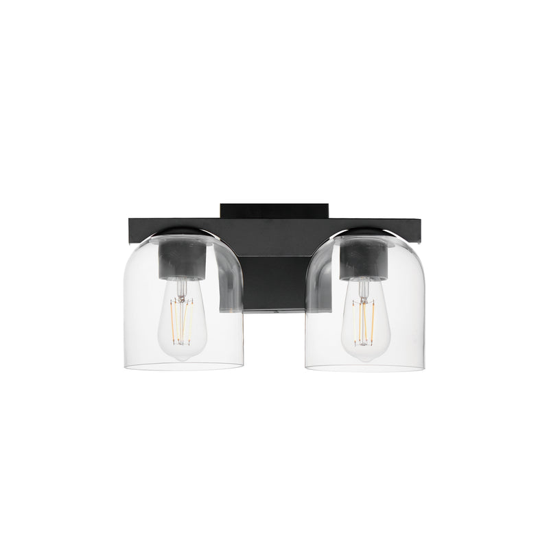 Maxim 21232CLBK Scoop 2 Light Bath Vanity | Black