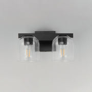 Maxim 21232CLBK Scoop 2 Light Bath Vanity | Black