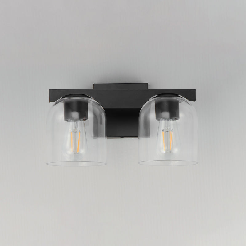 Maxim 21232CLBK Scoop 2 Light Bath Vanity | Black