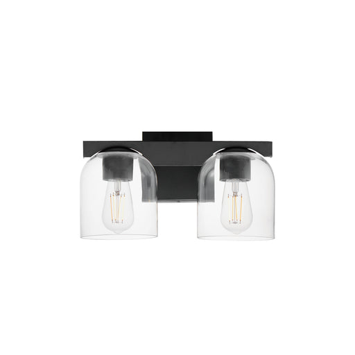 Maxim 21232CLBK Scoop 2 Light Bath Vanity | Black