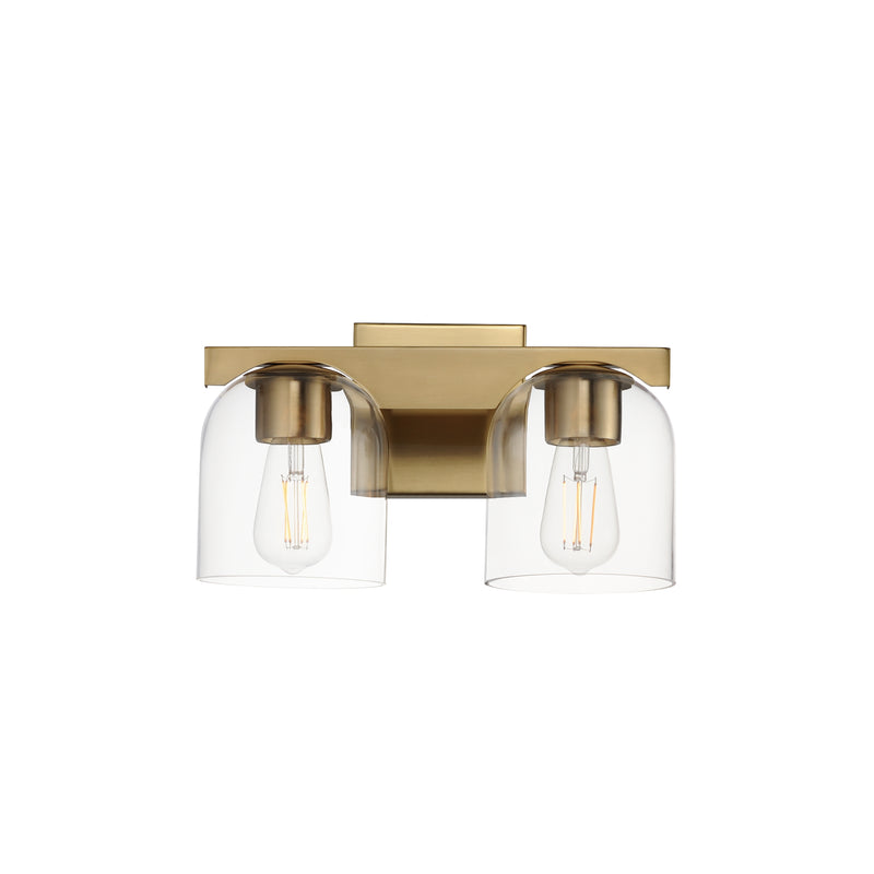 Maxim 21232CLNAB Scoop 2 Light Bath Vanity | Natural Aged Brass