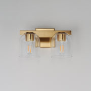 Maxim 21232CLNAB Scoop 2 Light Bath Vanity | Natural Aged Brass