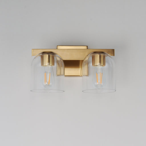 Maxim 21232CLNAB Scoop 2 Light Bath Vanity | Natural Aged Brass