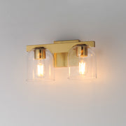 Maxim 21232CLNAB Scoop 2 Light Bath Vanity | Natural Aged Brass
