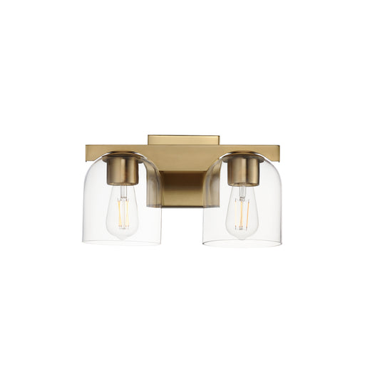 Maxim 21232CLNAB Scoop 2 Light Bath Vanity | Natural Aged Brass